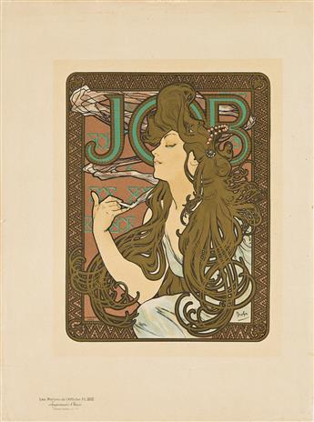 ALPHONSE MUCHA (1860-1939). JOB. Maitres de l'Affiche pl. 202. 1900. 16½x12¼ inches, 42x31 cm. Chaix, Paris.                                     